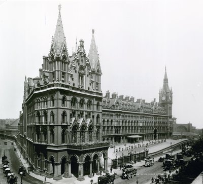 St Pancras Railway Station; Photograph from April 1899 by English Photographer